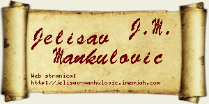Jelisav Mankulović vizit kartica
